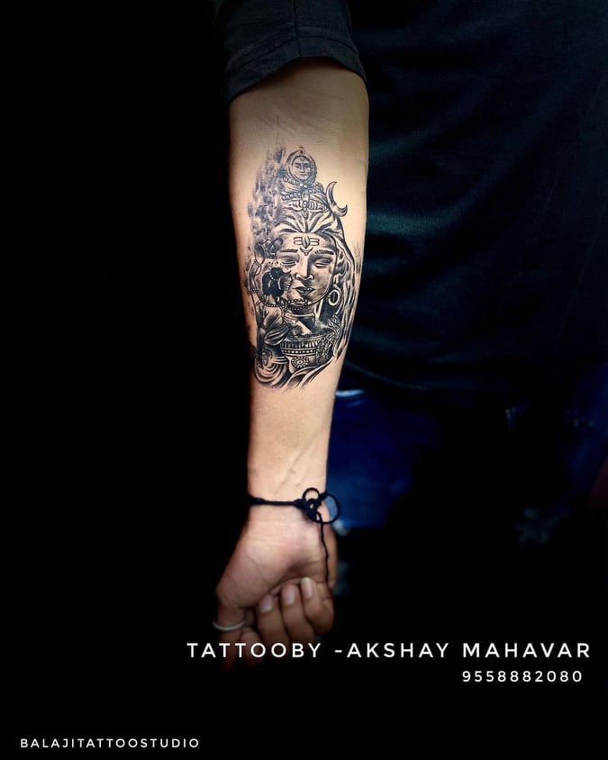 hand tattoos for men - shiva tattoo - The Dashing Man