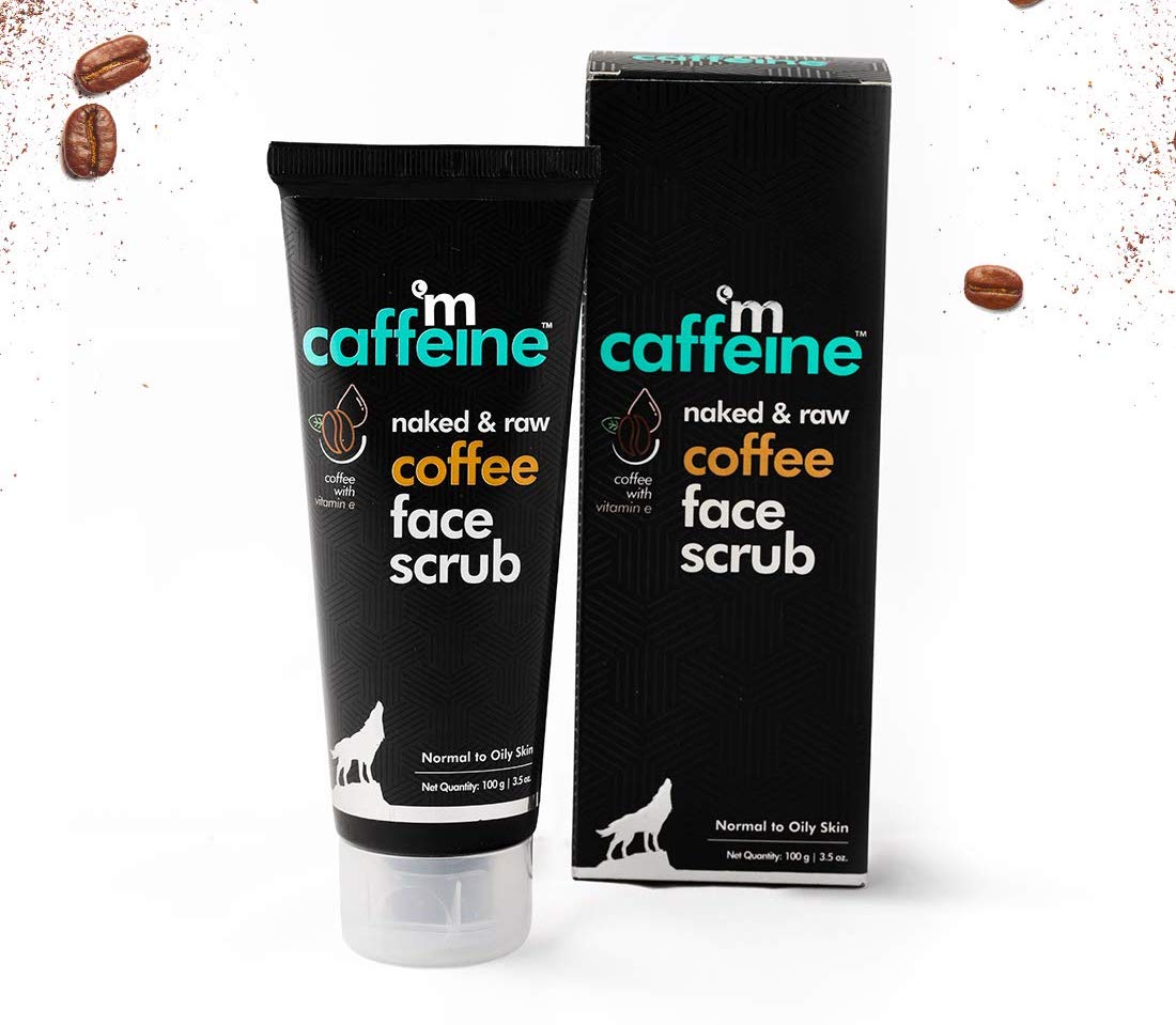 mCaffeine Naked & Raw Coffee Face Scrub - The Dashing Man - Face scrub for men