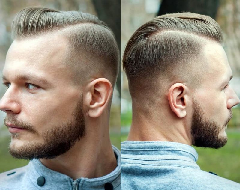 men's hairstyles - High and Tight with Side Part hairstyle for men- The Dashing Man
