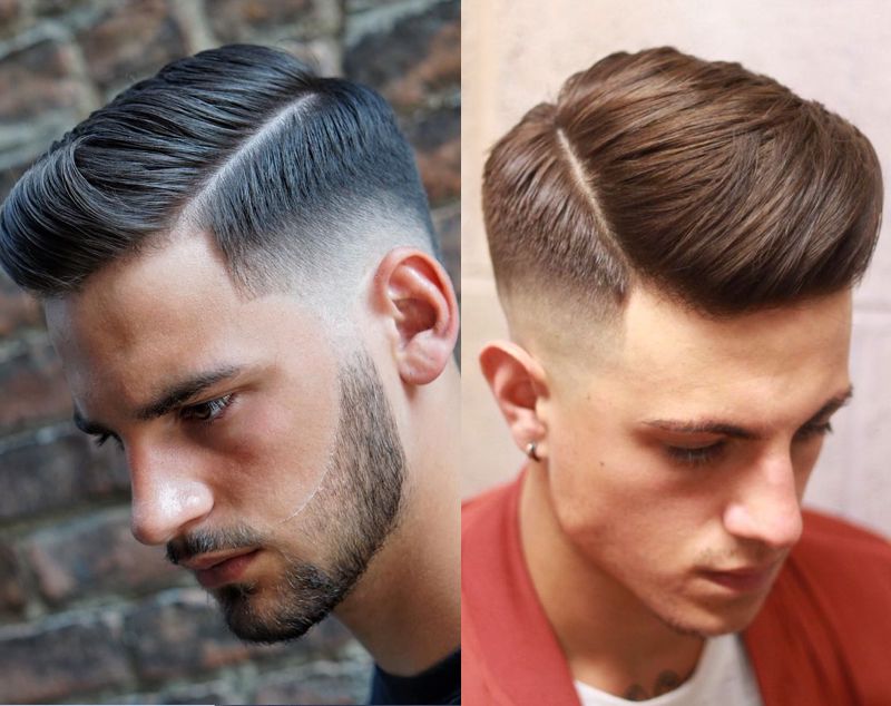 men's hairstyles - Side Part Style with Lower Fade hairstyle for men- The Dashing Man