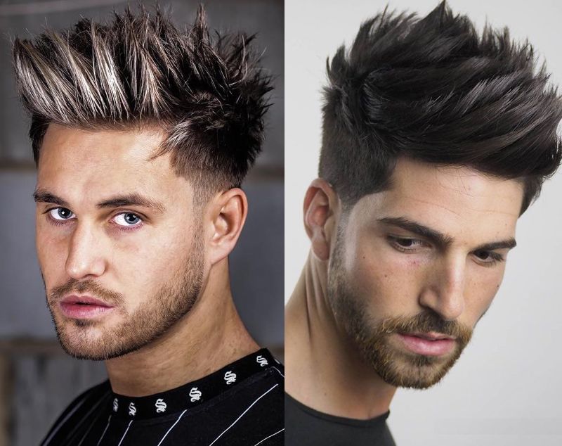 men's hairstyles - Spiked Side Part Style haircut for men- The Dashing Man
