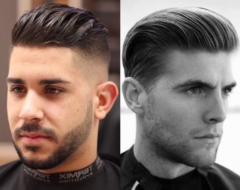 men's hairstyles - classic combed back with fade hairstyle for men- The Dashing Man