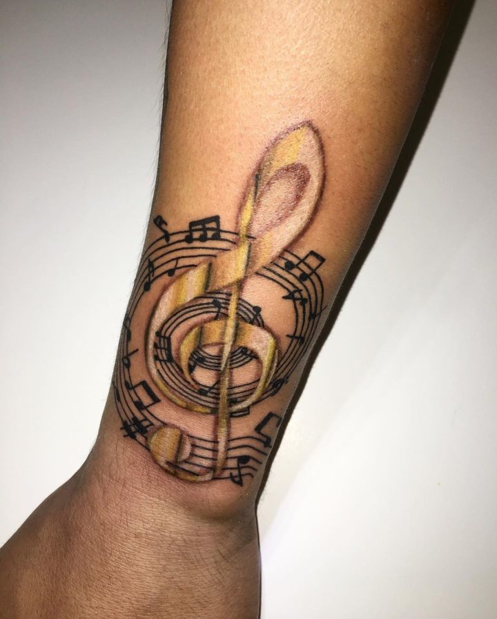 music wrist tattoos for men - The Dashing Man