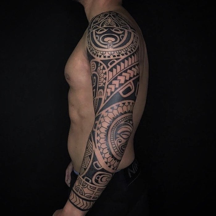 tribal tattoos - full hand Tattoo -The Dashing Man