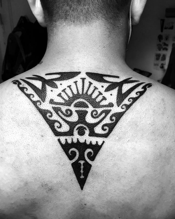 tribal tattoos - back Tattoo -The Dashing Man