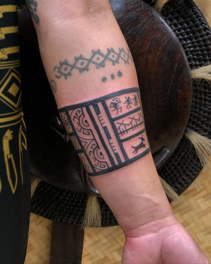 tribal tattoos - arm Tattoo -The Dashing Man
