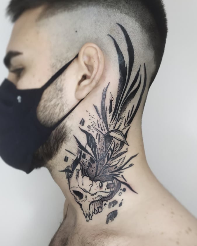20 Badass Neck Tattoo Ideas For Men - The Dashing Man