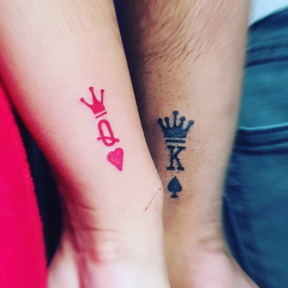 king and queen Crown Tattoo - The Dashing Man