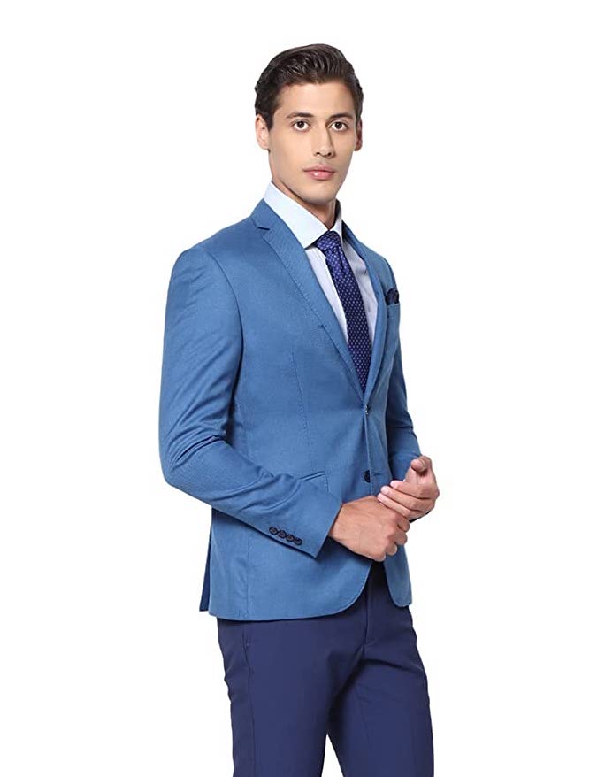 Navy Blue Blazer with Jeans Look - The Dashing Man -1