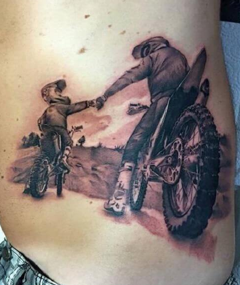 Dad and Son Family Tattoo Ideas - The Dashing Man