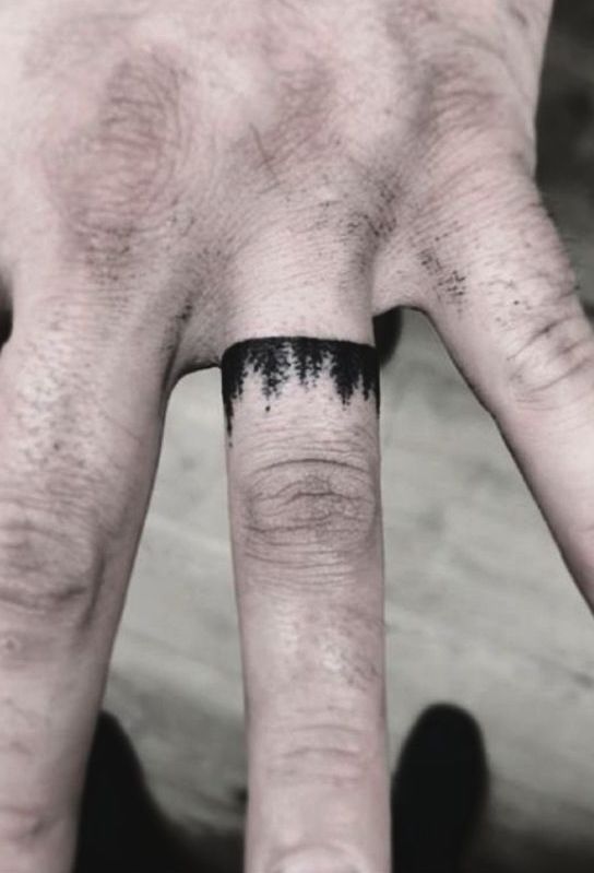 finger tattoo for men - The Dashing Man