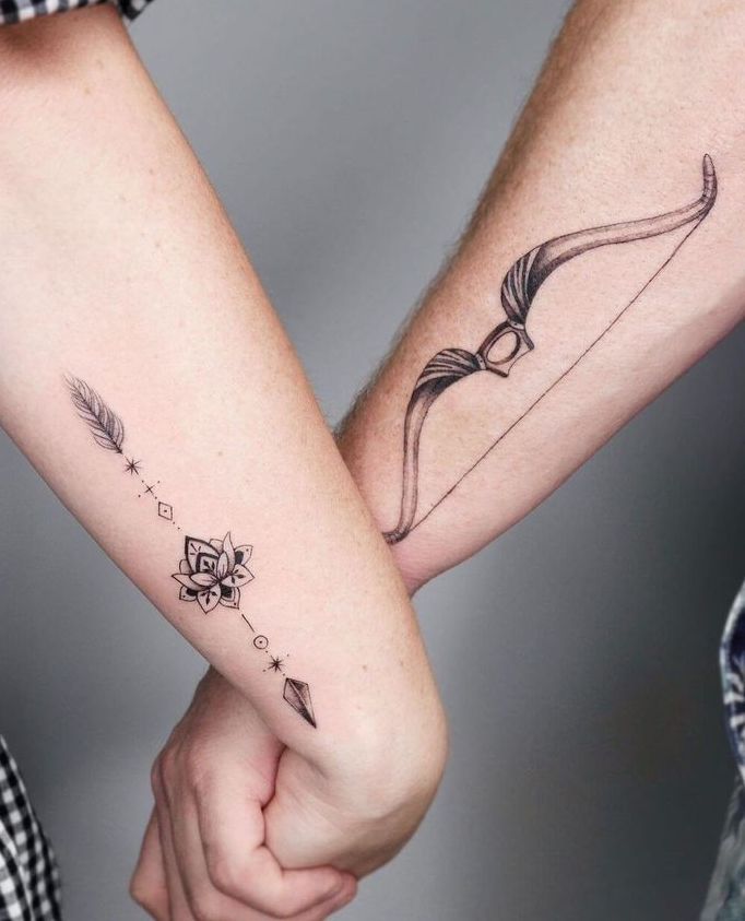 tattoos for couples - The Dashing Man