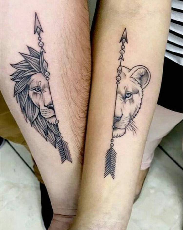 matching tattoos for couples - The Dashing Man