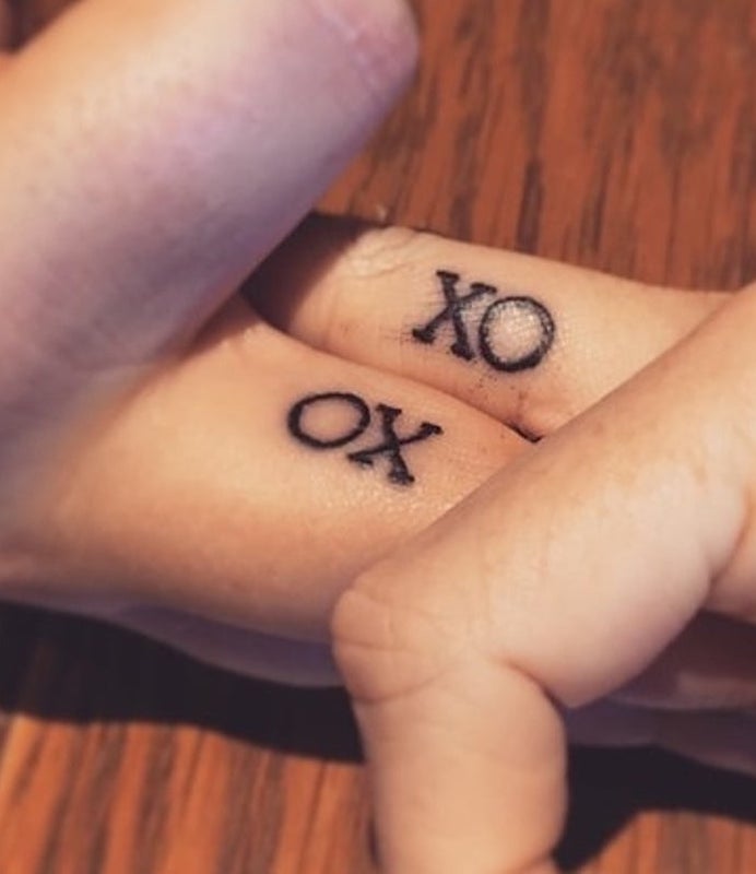 xoxo best friends tattoos - The Dashing Man 