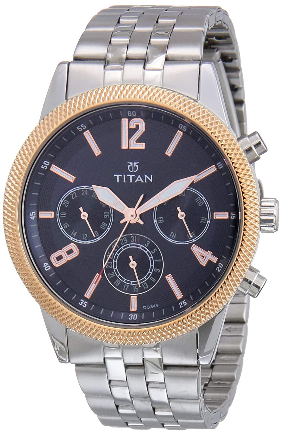 Titan Chronograph Men's Watch (Silver Colored Strap) - The Dashing Man