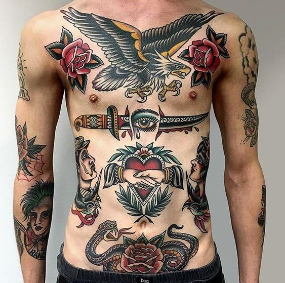 American Traditional Tattoo with meaning