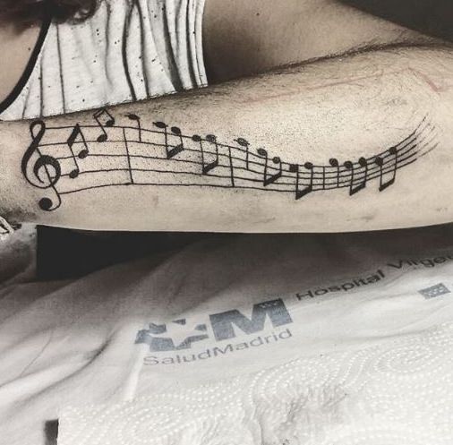 30+ Unique Music Note Tattoos - The Dashing Man