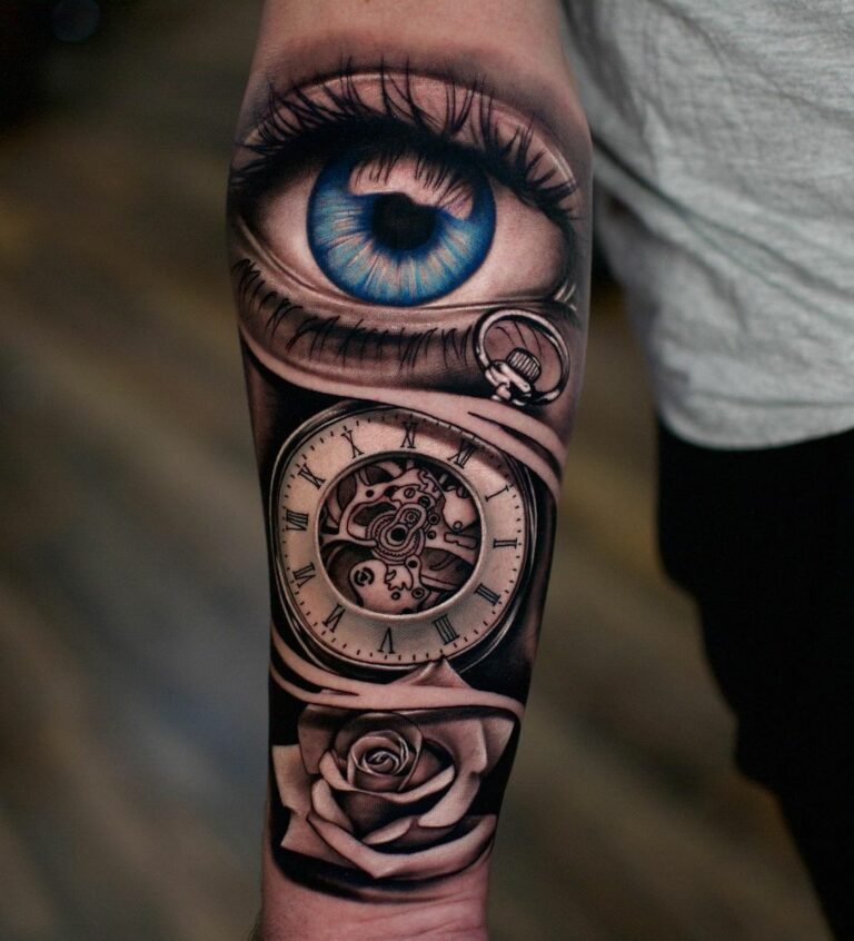 15 Timeless Clock Tattoo Designs For You! - The Dashing Man