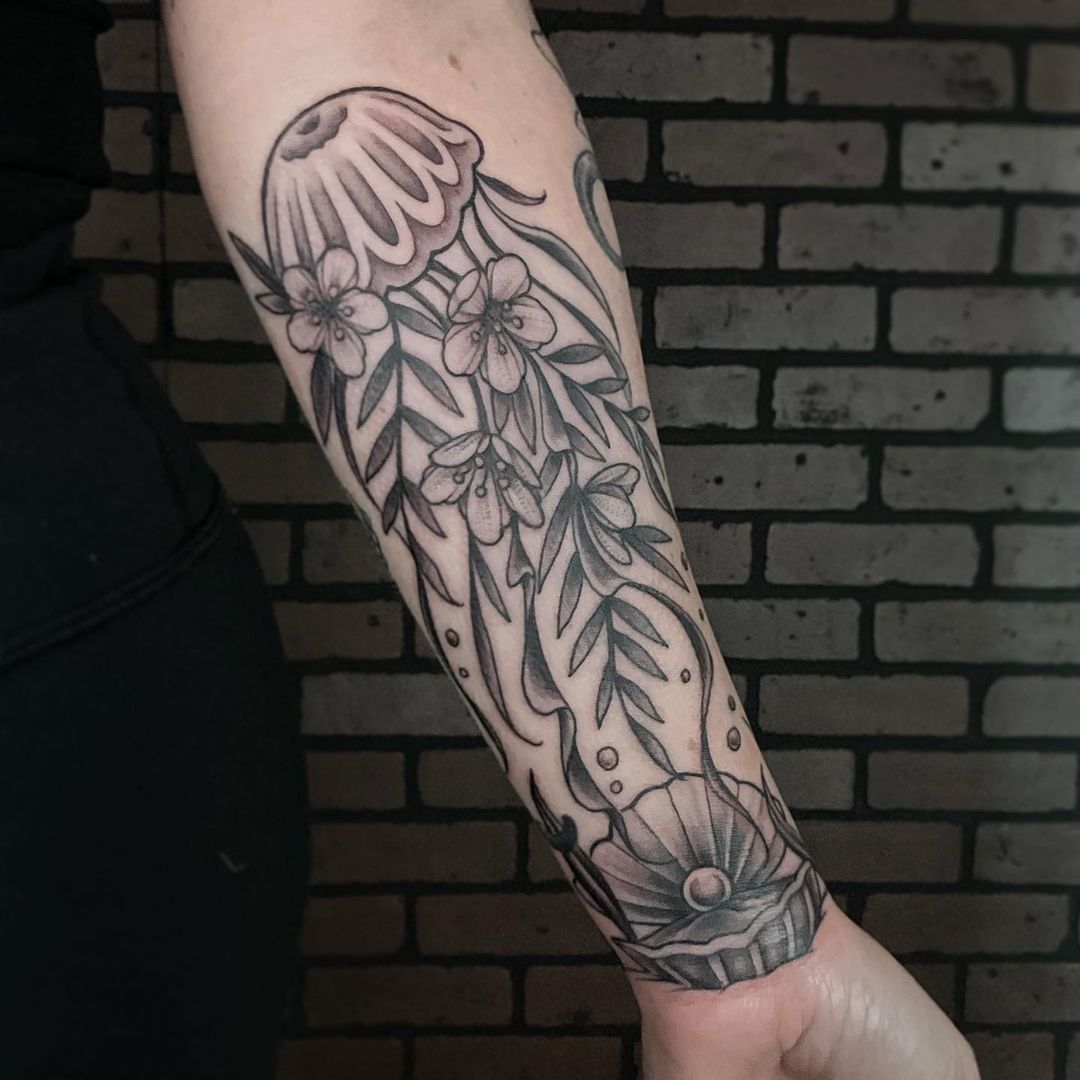 Half sleeve tattoo